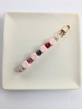 PINK MAMA KEYCHAIN BAG/BACKPACK CHARM